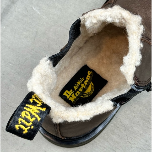 DR. MARTENS NWOB Leonore Chelsea Brown Leather Boots - Picture 10 of 10